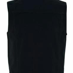 Vance VB917BK Mens Black Jean Style Denim Motorcycle Vest -Motorcycle Helmets Shop 69805 57007.1675715719
