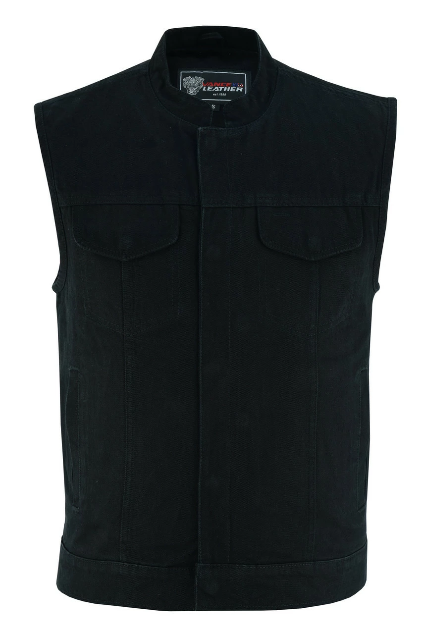 SOA Style Black Denim Club Vest 3 SOA Style Black Denim Club Vest