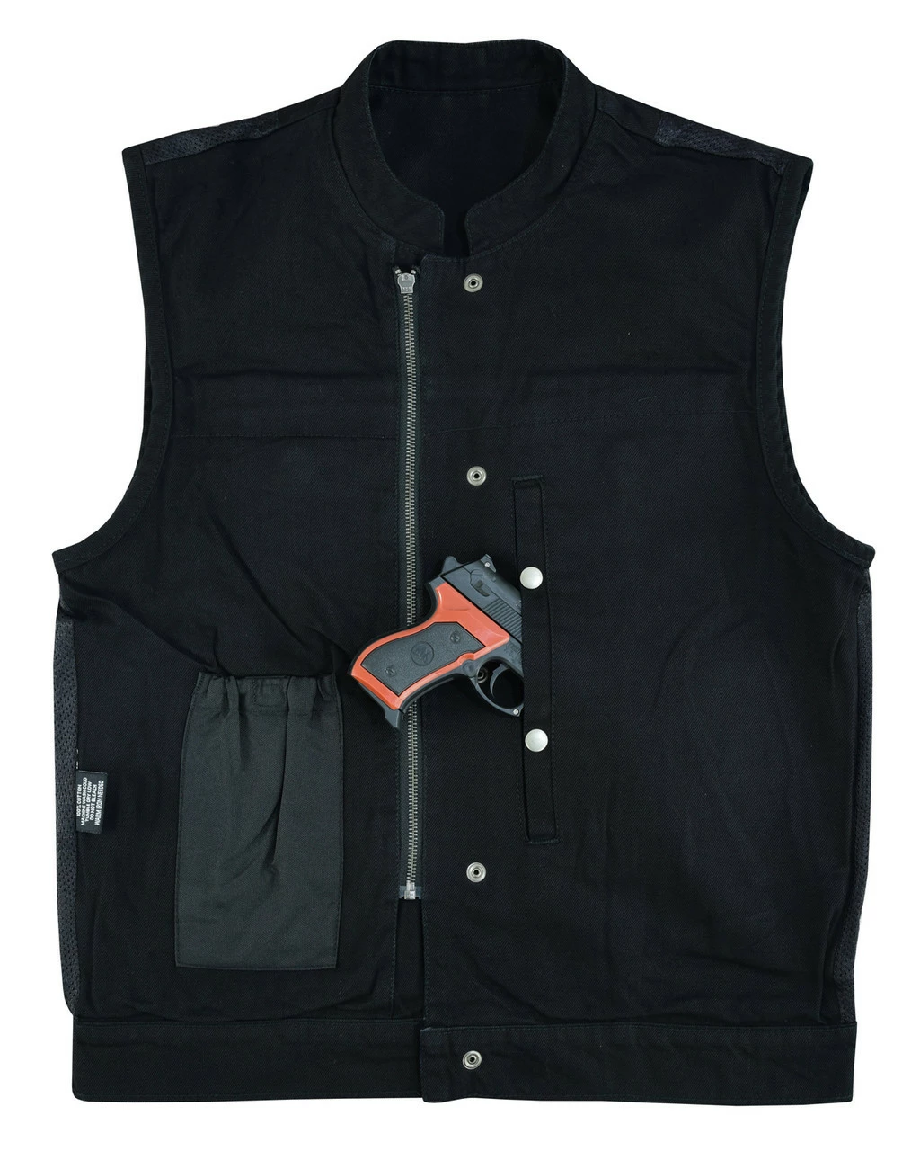 SOA Style Black Denim Club Vest 7 SOA Style Black Denim Club Vest - Image 5