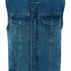 Sky Blue Denim Club Vest