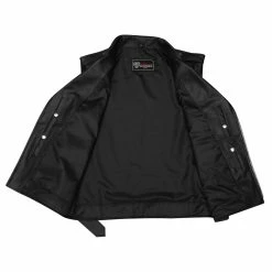 Vance VL926 Men's Premium Leather Classic Motorcycle Vest Plain Side & Belted Waist -Motorcycle Helmets Shop 70044 08828.1661286316