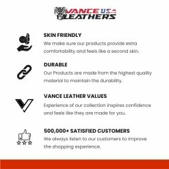 Vance Leather VL805S Mens And Womens All Season Black Zip-out Insulated Thermal Liner Biker Leather Motorcycle Chaps -Motorcycle Helmets Shop 70187 52004.1661286243