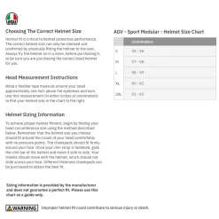 AGV Tourmodular Frequency Helmet -Motorcycle Helmets Shop AGV Helmet Size Chart 52912.1664452055