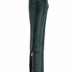Mens Black Premium Cowhide Biker Motorcycle Leather Chap Pants / Overpants -Motorcycle Helmets Shop DeepPocketOverPantsSideChaps 600x 57401.1671479219