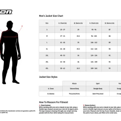 Icon Chamonix Denim Vest -Motorcycle Helmets Shop Icon men jacket size chart 74507.1665130377