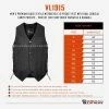 Men's Premium Black Textile Motorcycle 10 Pocket Vest With Dual Conceal Carry Pockets - Perfect For Every Biker Versatile & Durable -Motorcycle Helmets Shop Vance VL1915 Mens Black Textile Ten Pocket Motorcycle Vest size chart 00795.1676046061