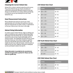 Z1R Jackal Satin Helmet -Motorcycle Helmets Shop Z1R Helmet size chart 84056.1664434152