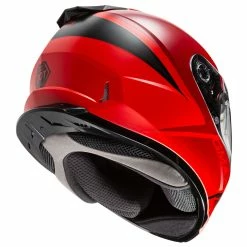GMax Youth GM-49Y Hail Snow Helmet -Motorcycle Helmets Shop gmax youth gm 49y hail snow helmet red black rear view 40453.1572347665
