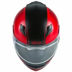 GMax Youth GM-49Y Hail Snow Helmet -Motorcycle Helmets Shop gmax youth gm 49y hail snow helmet red black top view 54829.1572347668
