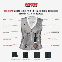 High Mileage HML1037B Womens Black Premium Cowhide Biker Motorcycle Leather Vest With Buckles 17 High Mileage HML1037B Womens Black Premium Cowhide Biker Motorcycle Leather Vest With Buckles -Motorcycle Helmets Shop teammtrcycl01 12 2022infographic 52165.1677583368