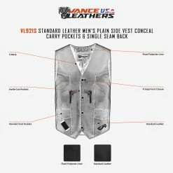 Vance VL921S Men's Black Biker Leather Motorcycle Vest -Motorcycle Helmets Shop teammtrcycl12 10 2022infographics 42846.1677494656